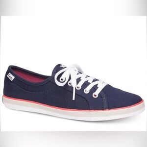 NIB Keds Coursa Navy Sneakers Orange Stripe